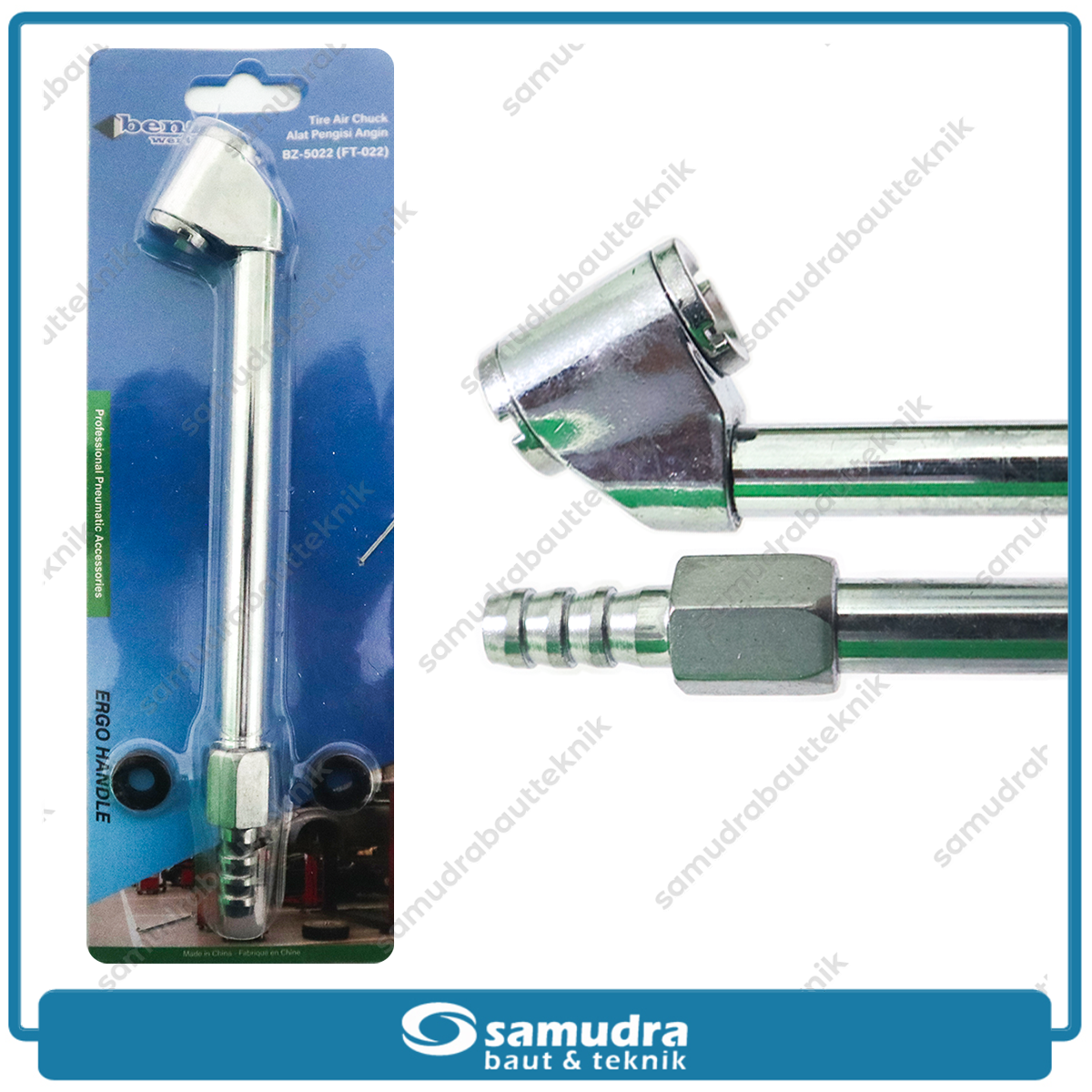 BENZ TAC0102 Air Chuck Selang FT-022 150 mm / Alat Isi Angin