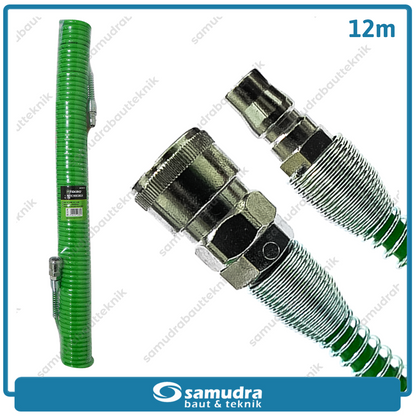 TEKIRO AT-RH1117 Selang Spiral 12 meter / Selang Recoil Hijau