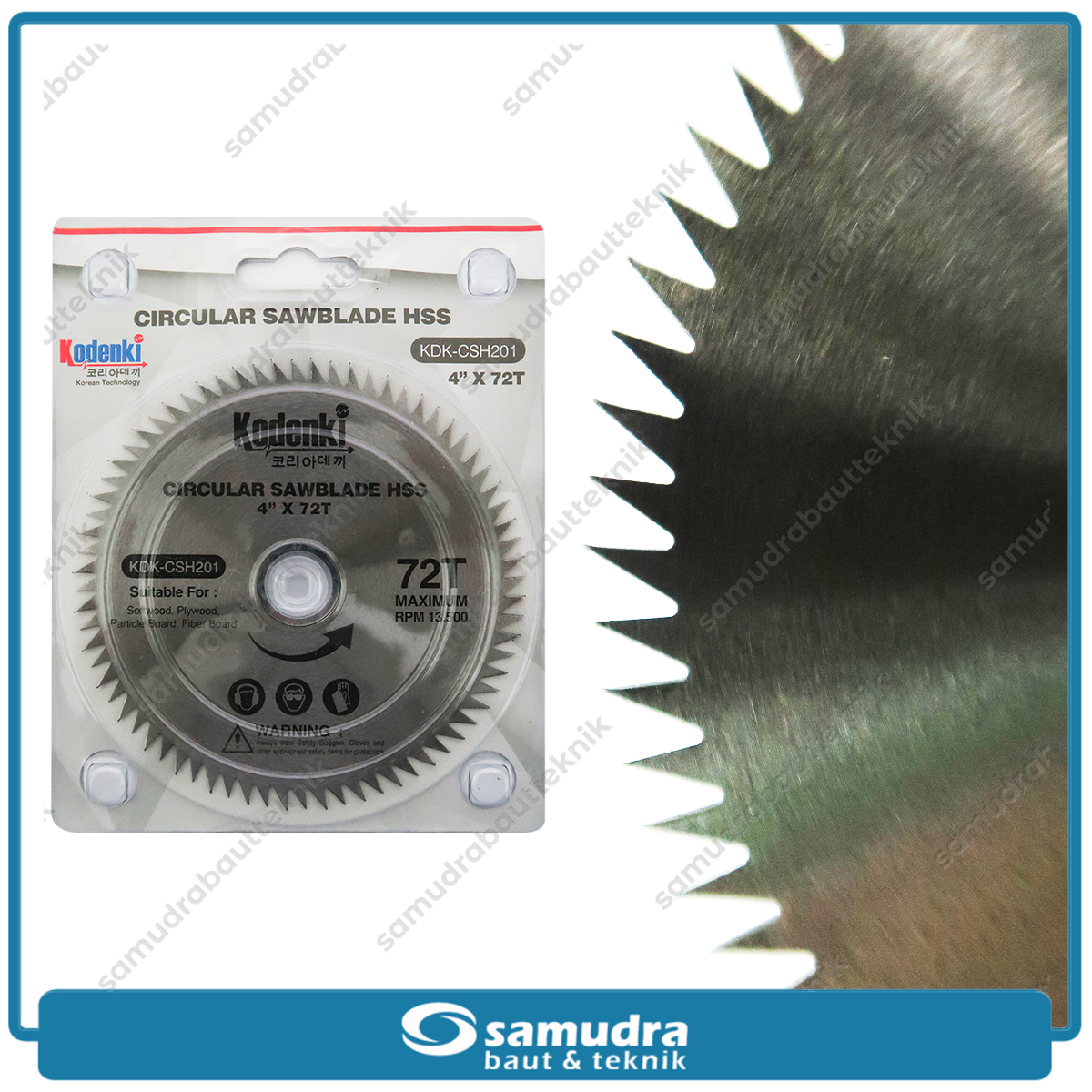 KODENKI KDK-CSH201 Circular Saw Blade HSS 4" x 72T