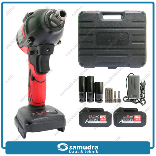 JLD JV88-48V Cordless Impact Wrench 48V - 2 Baterai