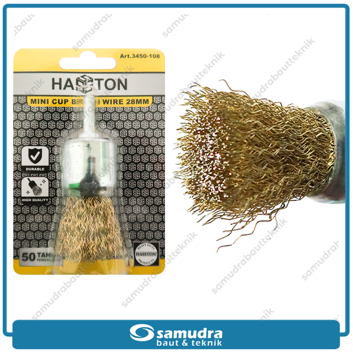 HASSTON 3450-108 Sikat Baja Gerinda 28 mm