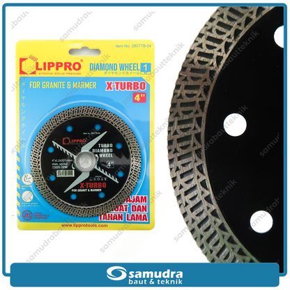 LIPPRO 2807TB-04 Mata Potong Keramik Turbo 4" / Diamond Wheel X-Turbo