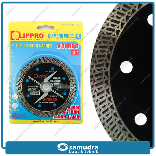 LIPPRO 2807TB-04 Mata Potong Keramik Turbo 4" / Diamond Wheel X-Turbo