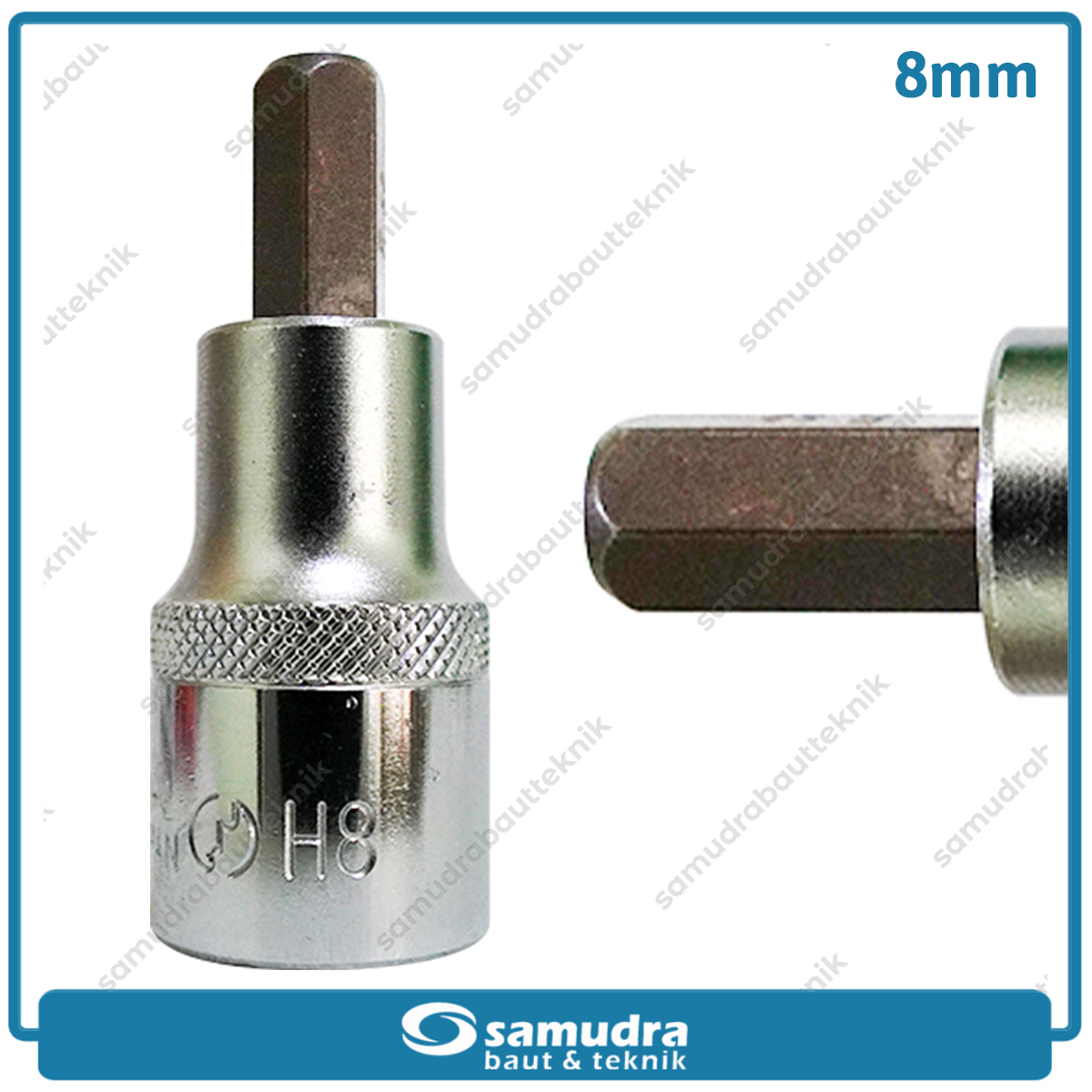 LIPPRO 3410TX-8 Mata Sok Pendek Hex 1/2" 8 mm