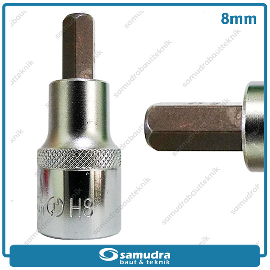 LIPPRO 3410TX-8 Mata Sok Pendek Hex 1/2" 8 mm