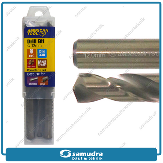 AMERICANTOOL 8959659 Mata Bor Cobalt M42 12 mm
