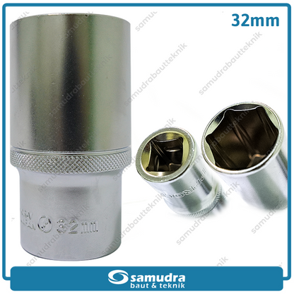 LIPPRO 3230M-32 Mata Sok Panjang 1/2" 6PT 32 mm / Deep Socket