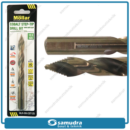 MOLLAR CST125 Mata Bor Cobalt Step-Tip 12.5 mm