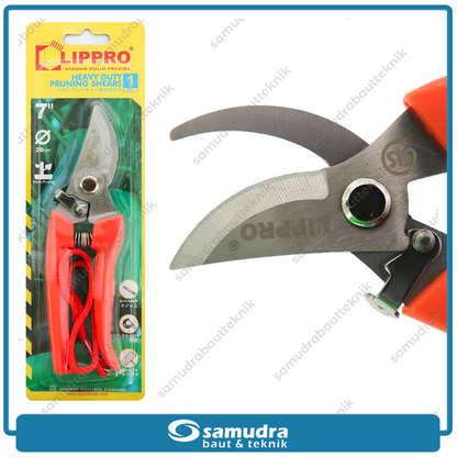 LIPPRO 241-33 Gunting Dahan Gagang Plastik 7"
