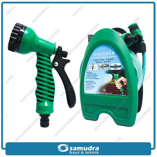 ORANGE 8660-00 Selang Air Gulung Portabel 10 meter / Garden Hose Reel