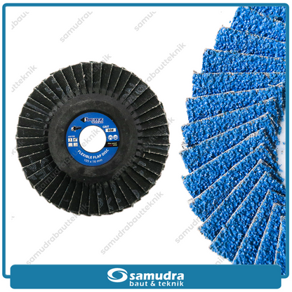 BENZ Flexible Flap Disc 4" Blue Color No. 60