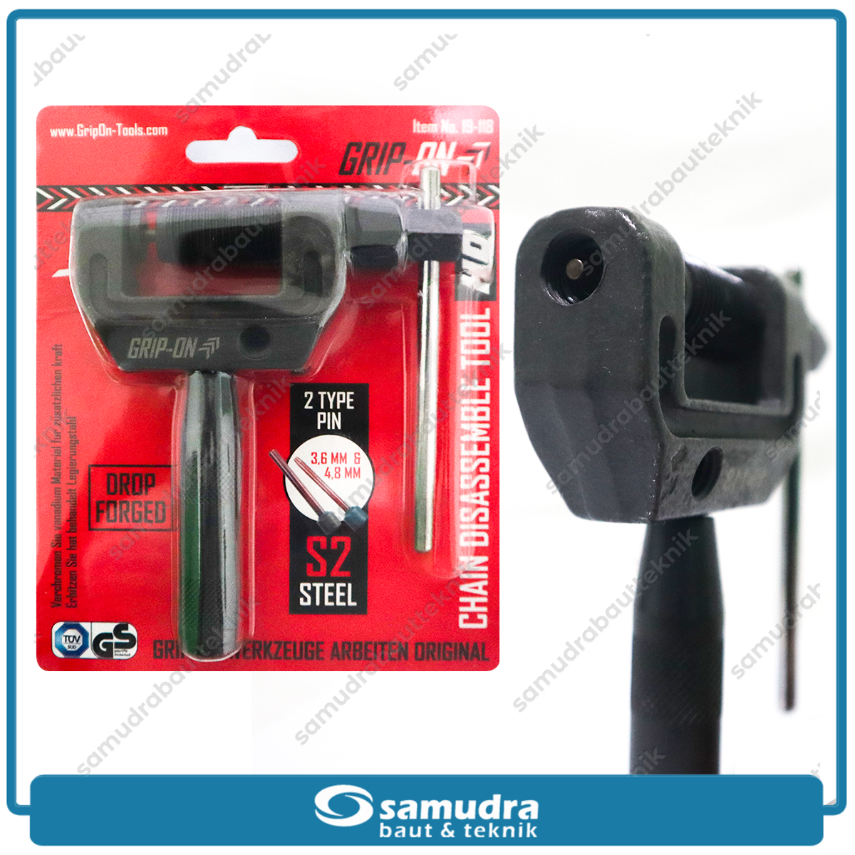 GRIPON 19-118 Alat Potong Rantai 2 Pin 420-530 mm / Chain Disassemble Tool HD