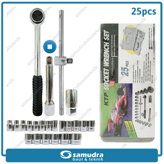 KTP Kunci Sok Set 25 pcs Box Plastik