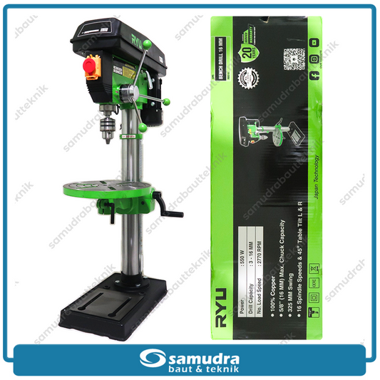 RYU RBD16 Mesin Bor Duduk Listrik 16 mm / Bench Drill