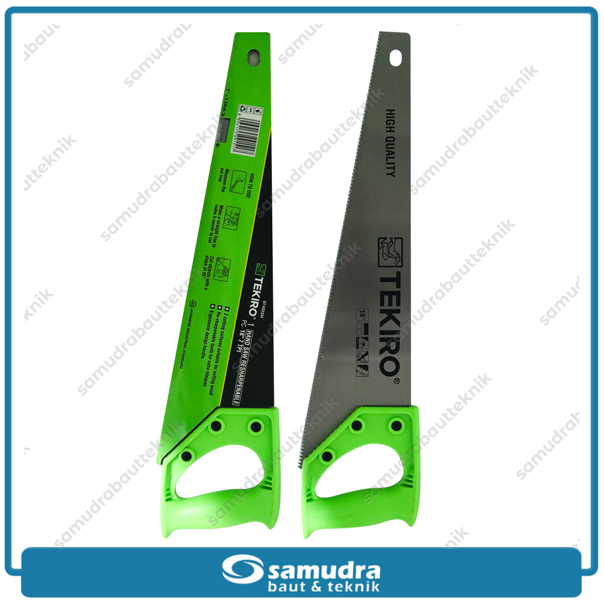 TEKIRO GT-HS2334 Gergaji Tangan Gagang Plastik 18" 7 TPI