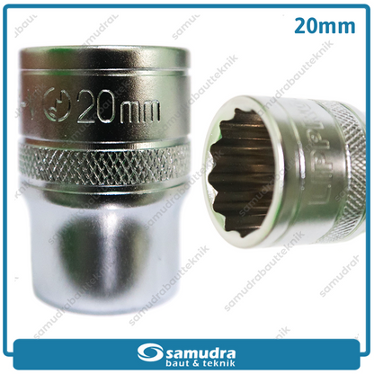 LIPPRO 3126M-20 Mata Sok 1/2" 12PT 20 mm