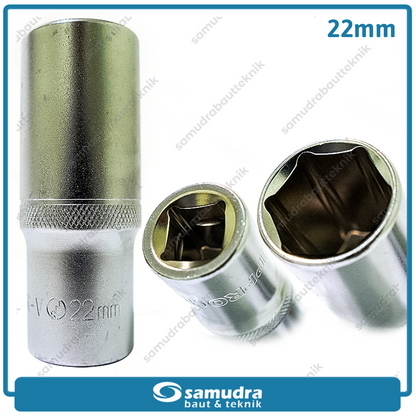 LIPPRO 3230M-22 Mata Sok Panjang 1/2" 6PT 22 mm / Deep Socket