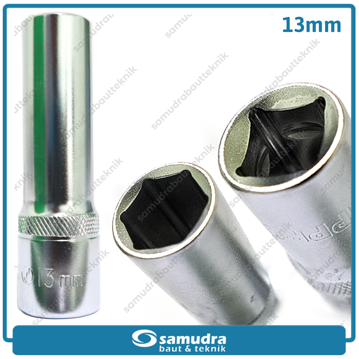 LIPPRO 3230M-13 Mata Sok Panjang 1/2" 6PT 13 mm / Deep Socket