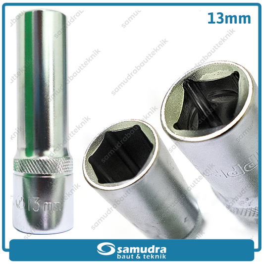 LIPPRO 3230M-13 Mata Sok Panjang 1/2" 6PT 13 mm / Deep Socket