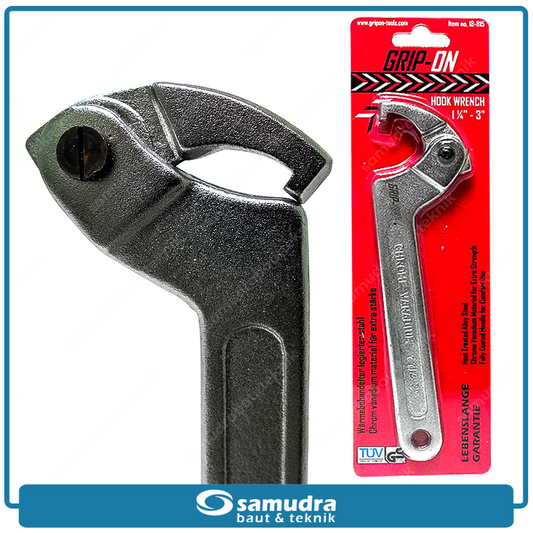 GRIPON 18-815 Kunci Komstir 1-1/4" - 3" Adjustable Chrome / Hook Wrench