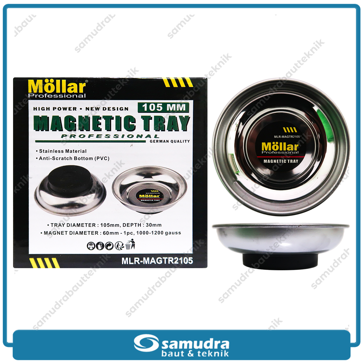 MOLLAR MAGTR2105 Mangkok Magnet 4" Set 2 pcs / Magnetic Bowl