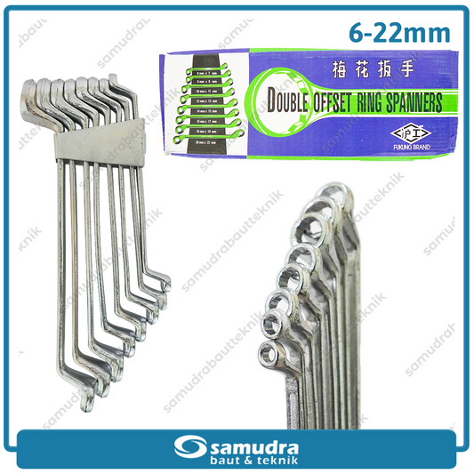 FUKUNG-VTM Kunci Ring Set 8 pcs (6-22 mm)