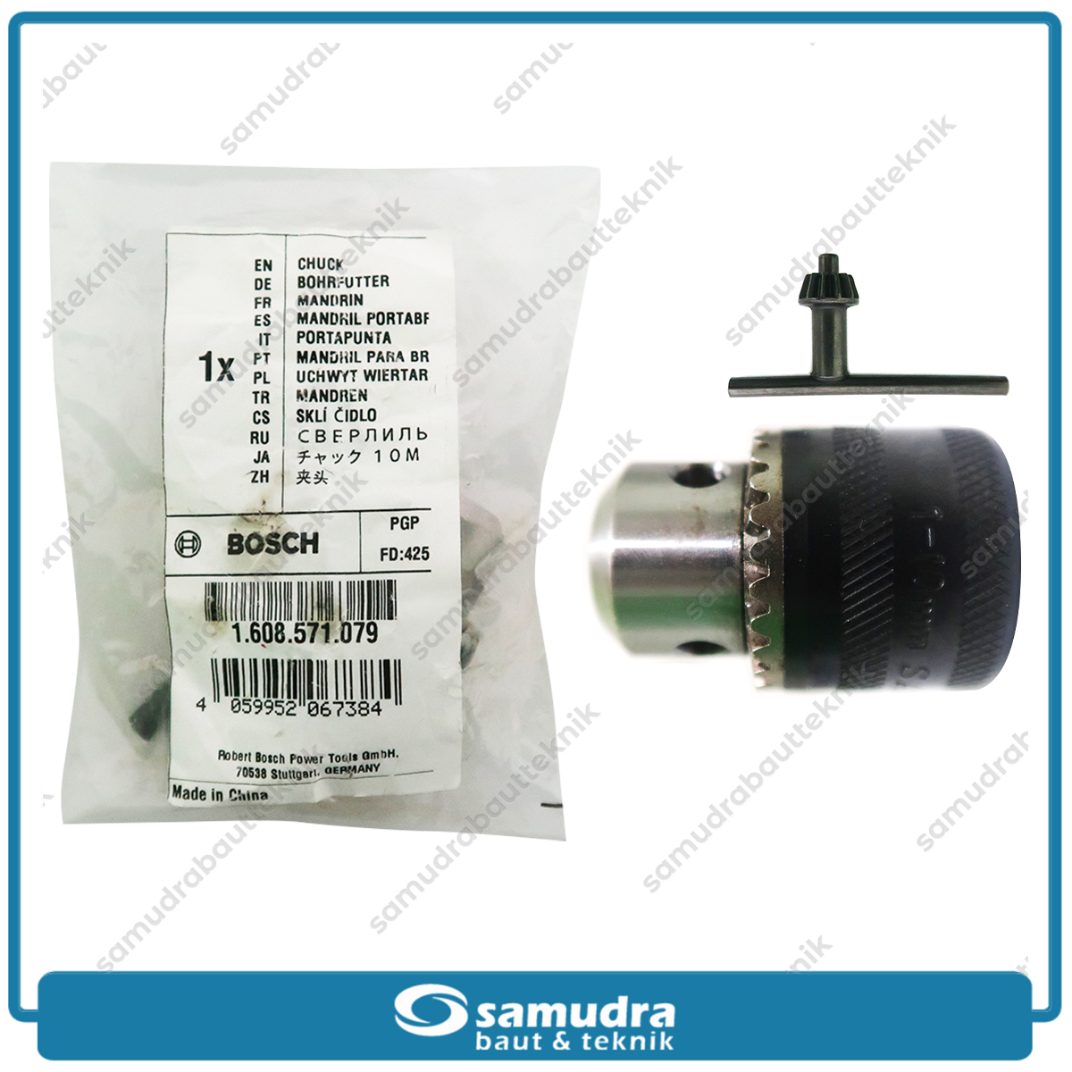 BOSCH 1608571079 Kepala Bor Listrik 10 mm