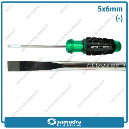 LIPPRO 126-563 Obeng Gagang Karet 5" Minus SL6