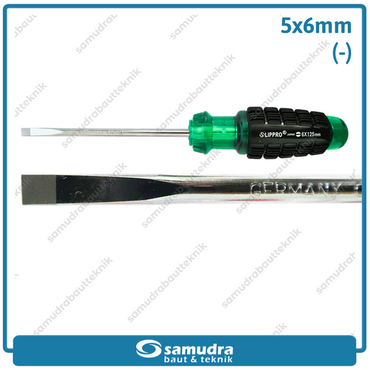 LIPPRO 126-563 Obeng Gagang Karet 5" Minus SL6