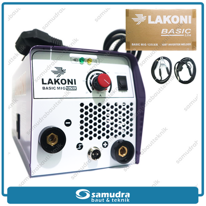 LAKONI BASIC-MIG-125iXR Mesin Las Listrik 120A 1 Phase CO2 IGBT 450 Watt