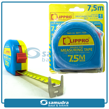 LIPPRO S811-7525 Meteran 7.5 meter Body Plastik
