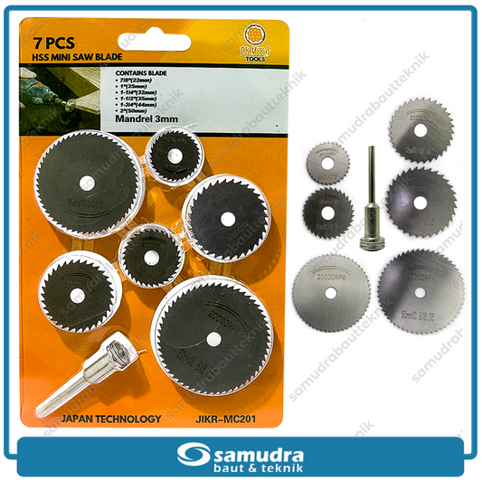 IKURA IKR-MC202 Mini Cutting Saw Blade Set 7 pcs / Mata Mini Grinder