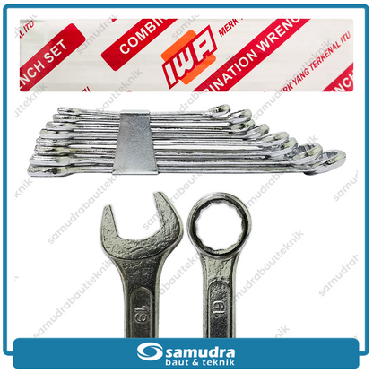 IWA Kunci Ring Pas Set 8 pcs (8-19 mm)