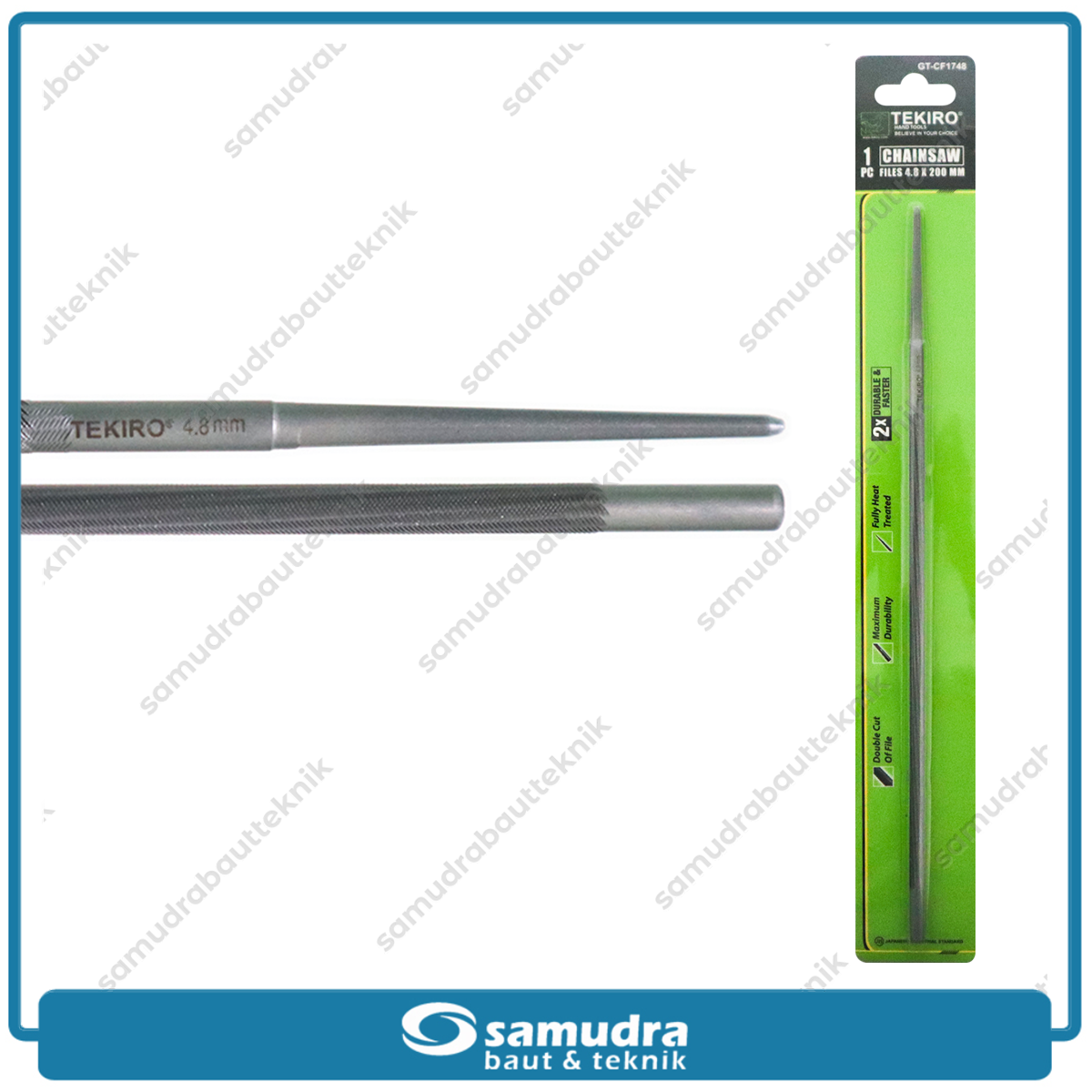 TEKIRO GT-CF1748 Kikir Gergaji 4.8 x 200 mm