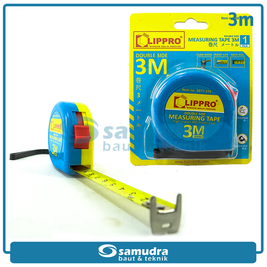 LIPPRO S811-316 Meteran 3 meter Body Plastik