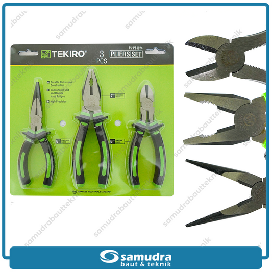 TEKIRO PL-PS1974 Set 3 Pcs Tang Kombinasi Potong Lancip