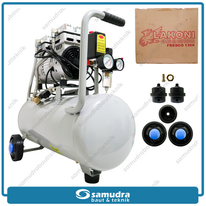 LAKONI FRESCO-130X Mesin Kompresor Listrik Oilless 1 HP 30 Liter