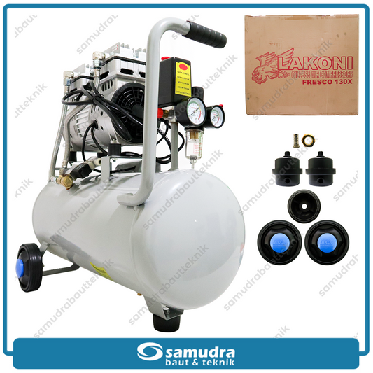 LAKONI FRESCO-130X Mesin Kompresor Listrik Oilless 1 HP 30 Liter