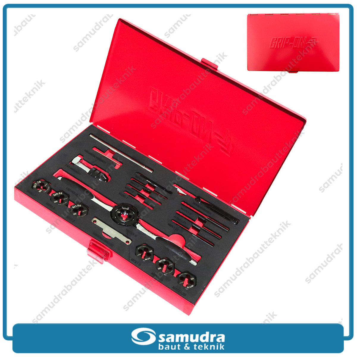 GRIPON 86-001 Tap and Dies Set Heavy Duty 19 Pcs