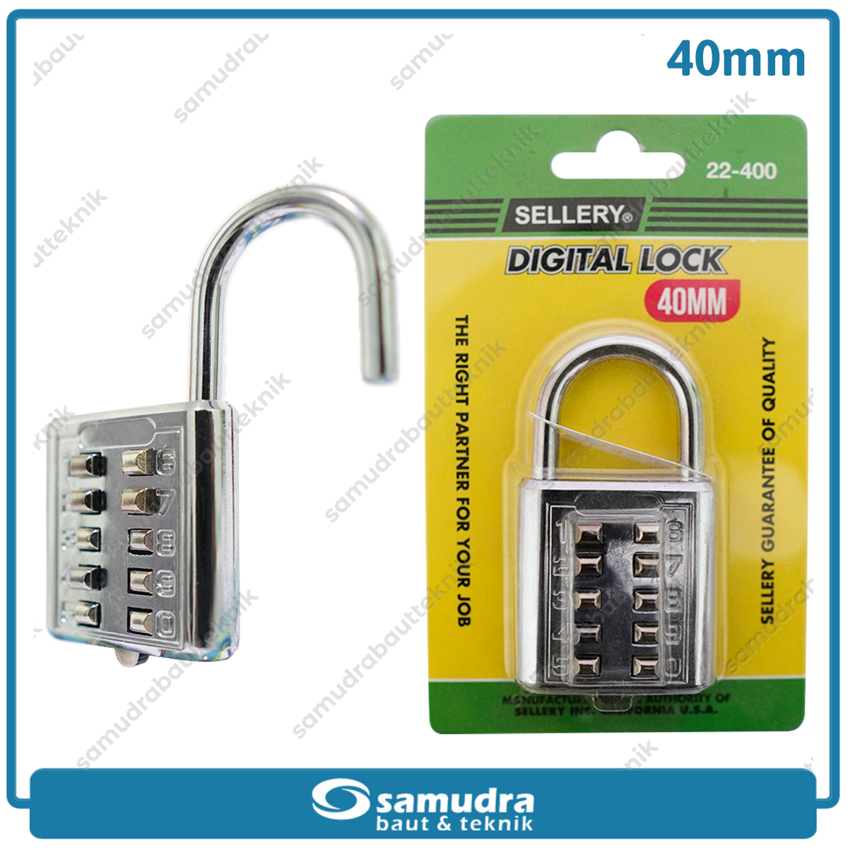 SELLERY 22-400 Gembok Angka 40 mm / Digital Lock