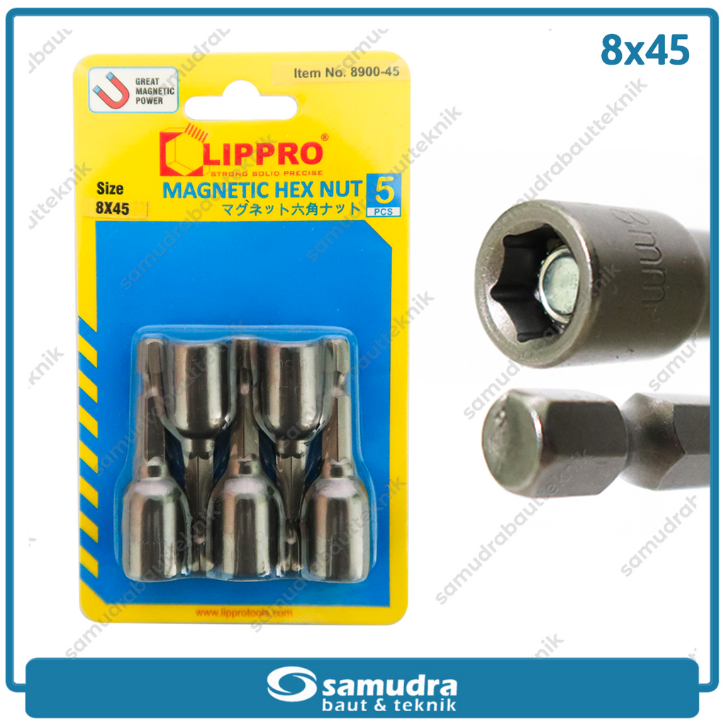 LIPPRO LS8900-45 Kunci Roofing 8x45 mm Set 5 pcs
