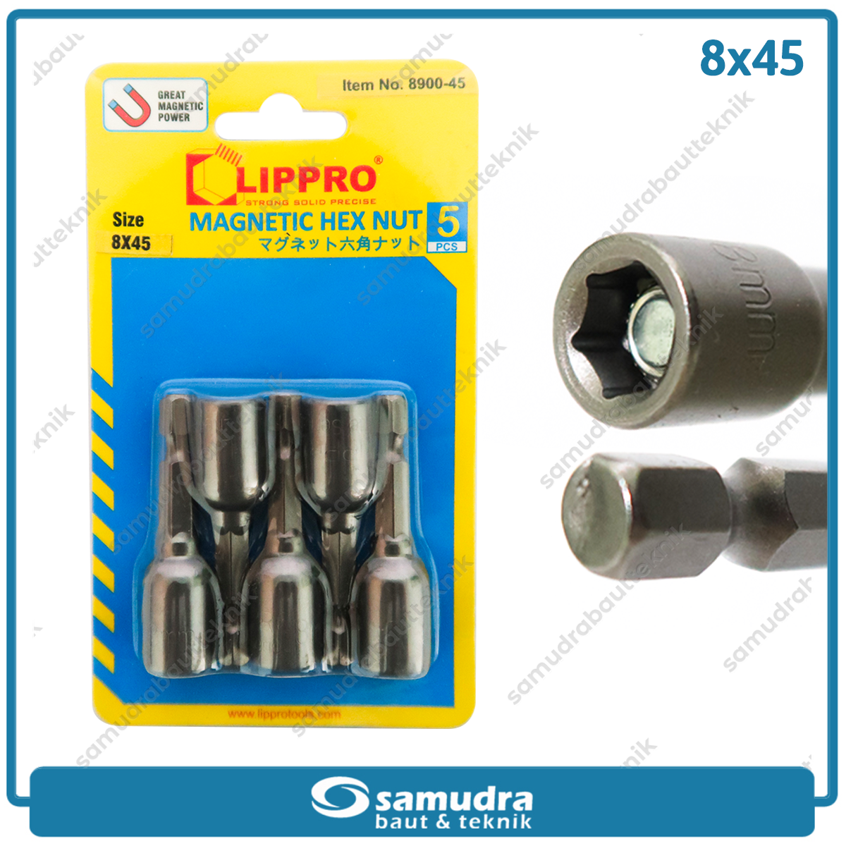 LIPPRO LS8900-45 Kunci Roofing 8x45 mm Set 5 pcs