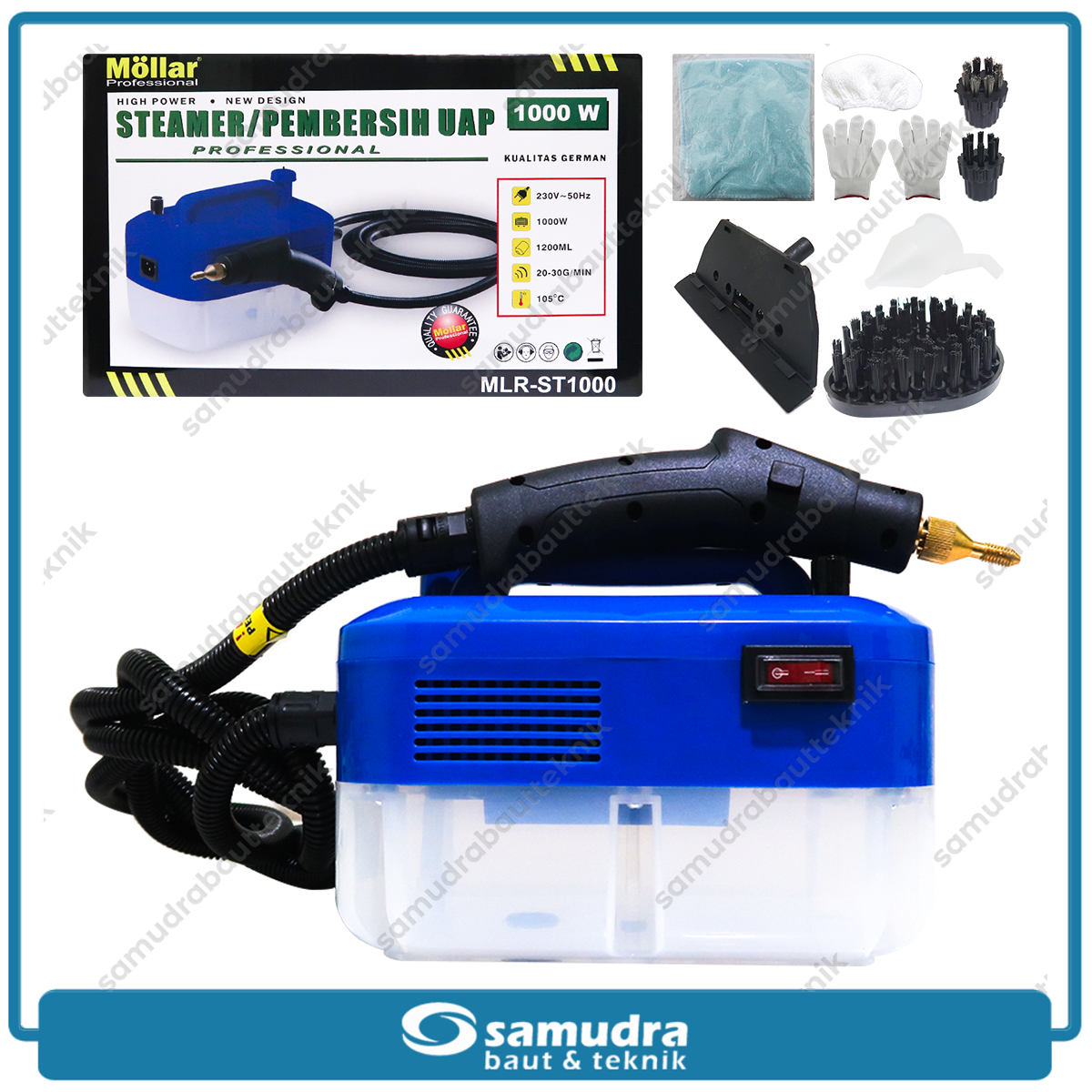 MOLLAR ST1000 Mesin Steamer Pembersih Uap 1.000 Watt