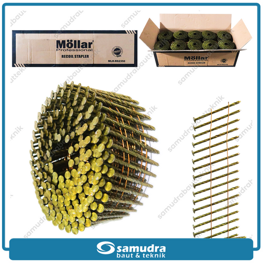 MOLLAR RS2350 Ulir Isi Paku Tembak Palet Kayu 50 mm kemasan 1 dus