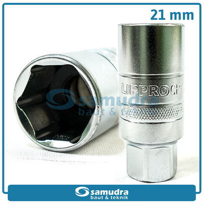 LIPPRO 3420SP-21 Mata Sok Busi 1/2" x 21 mm / Spark Plug Socket