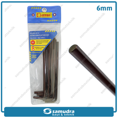 LIPPRO 161-6.0 Kunci L Panjang Extra Long Flat 6 mm
