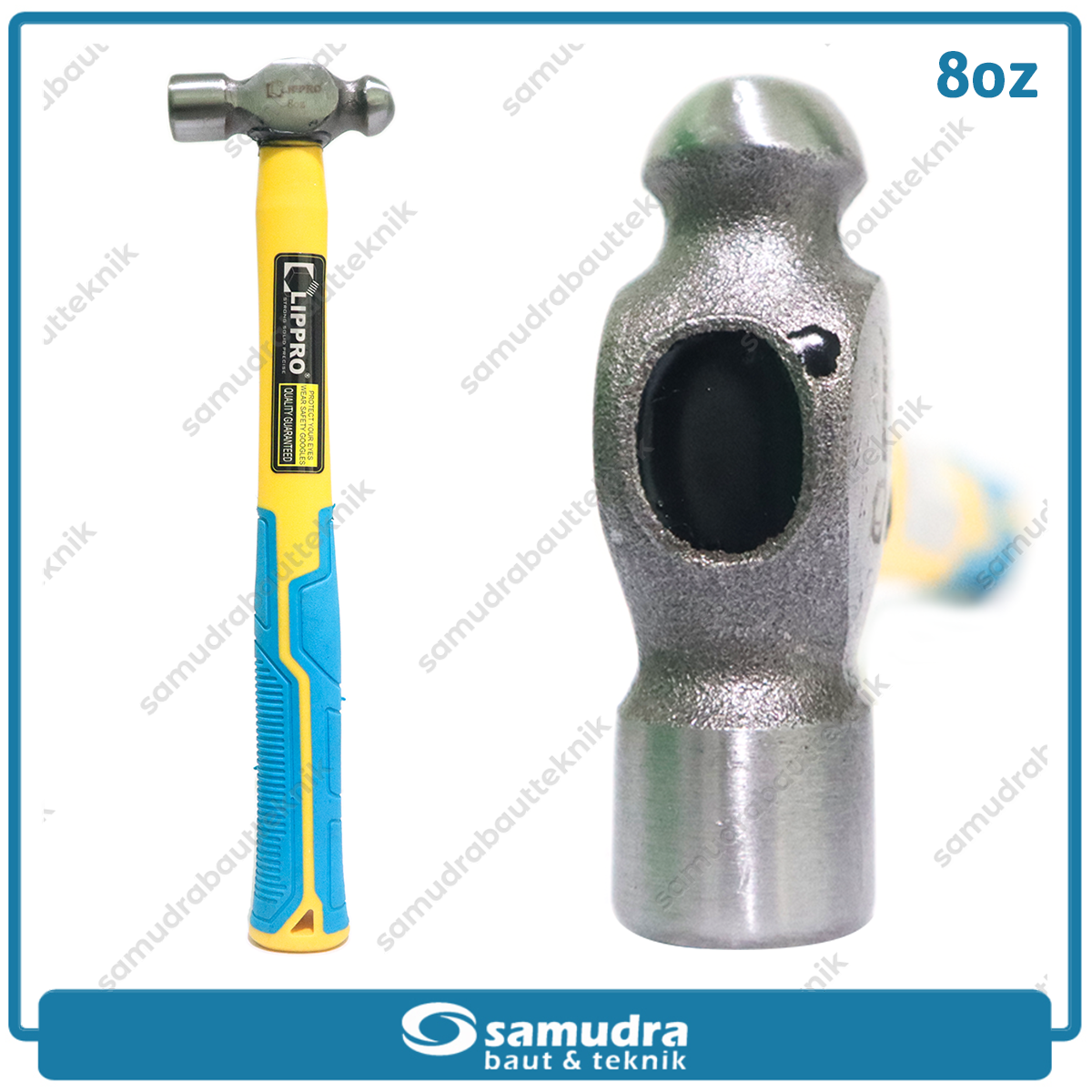 LIPPRO 7800HC-8 Palu Konde 8 oz Kuning Biru
