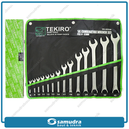 TEKIRO WR-SE0298 Kunci Ring Pas Set 14 pcs (8-32 mm)