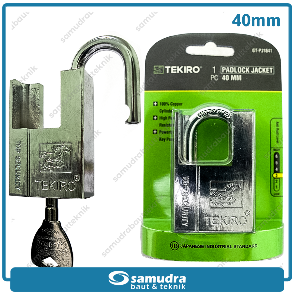 TEKIRO GT-PJ1841 Gembok Jaket 40 mm