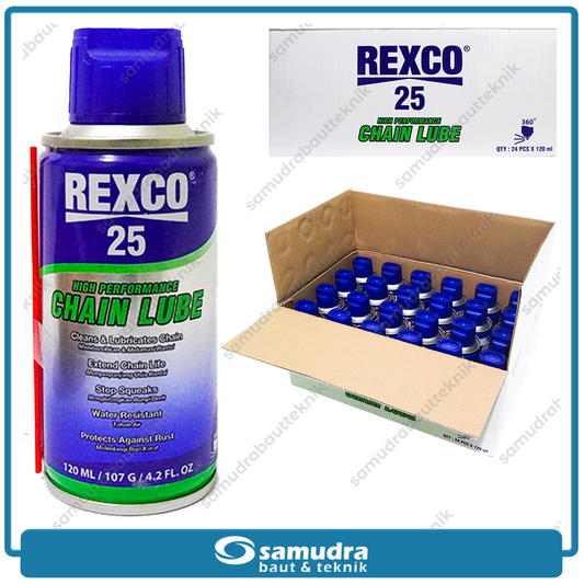 REXCO 25 High Performance Chain Lube 120 ml  isi 24 pcs